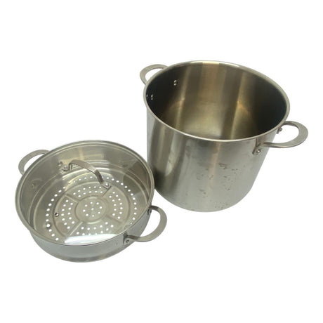 Linkfair 15L Stainless Steel Stockpot With Steamer