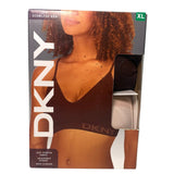 DKNY 2x Women's Seamless Bralette - Java/Sand SIZE - Extra Large