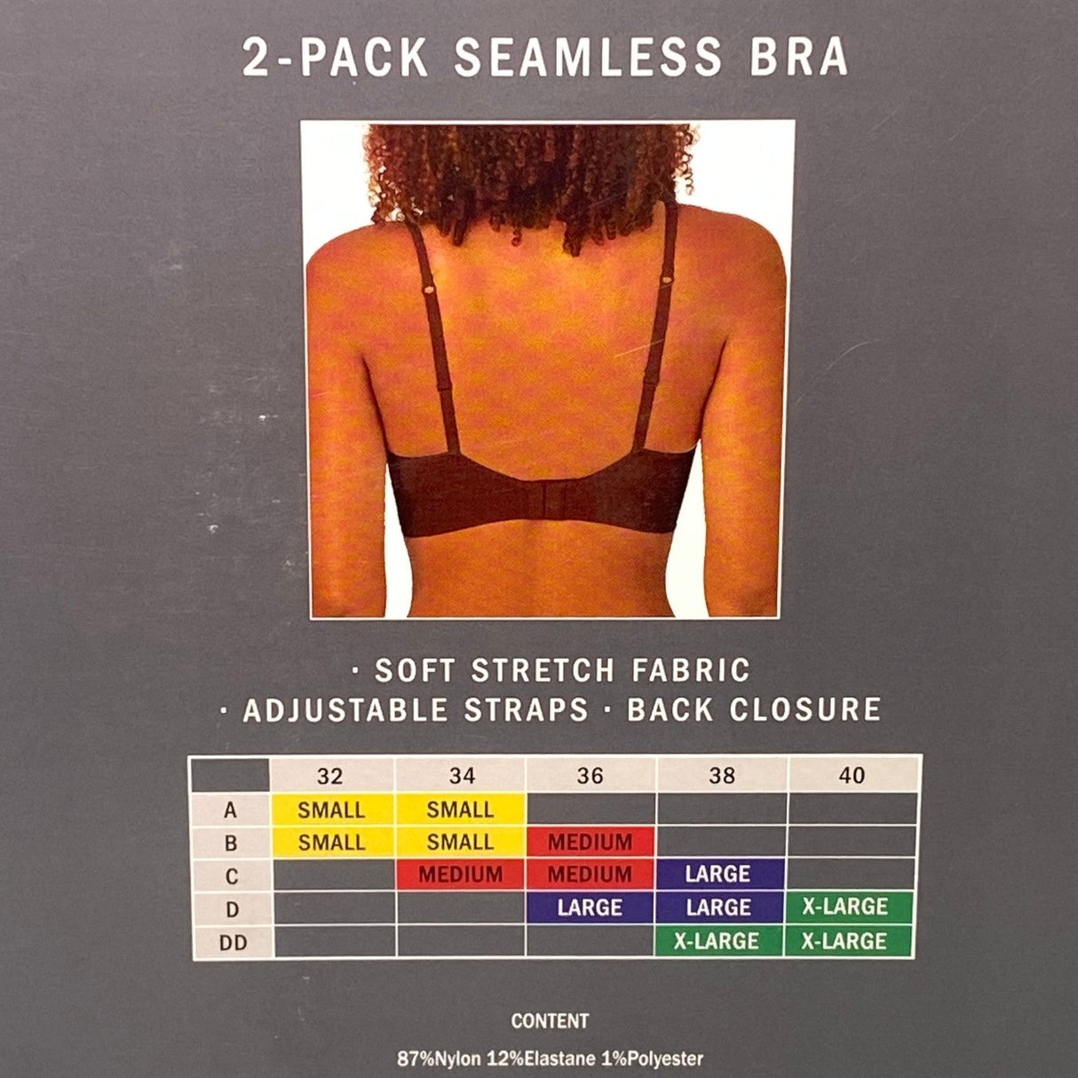 DKNY 2x Women's Seamless Bralette - Java/Sand SIZE - Extra Large