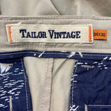 Tailor Vintage Men's Slim Fit Chino Comfort Pants - Tan SIZE - 34