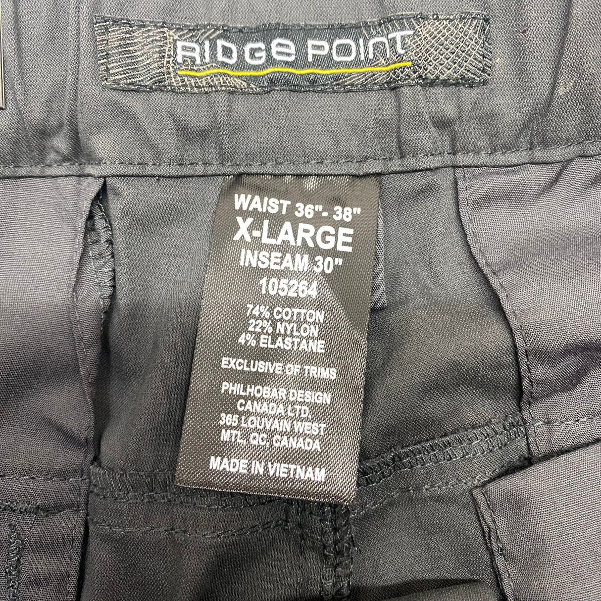 Ridge Point Men's Zip-Off Convertible Pants SIZE - 36 Extra Large