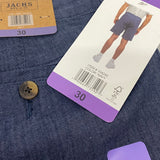 Jachs Men's Chambray Shorts - Navy SIZE - 30