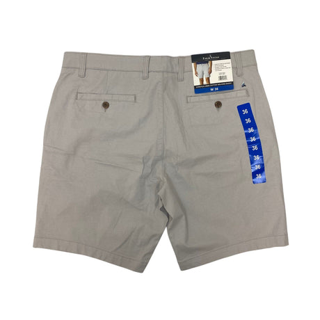 Tailor Vintage Men's Stretch Linen Cotton Walking Short - Quiet Grey SIZE - 36