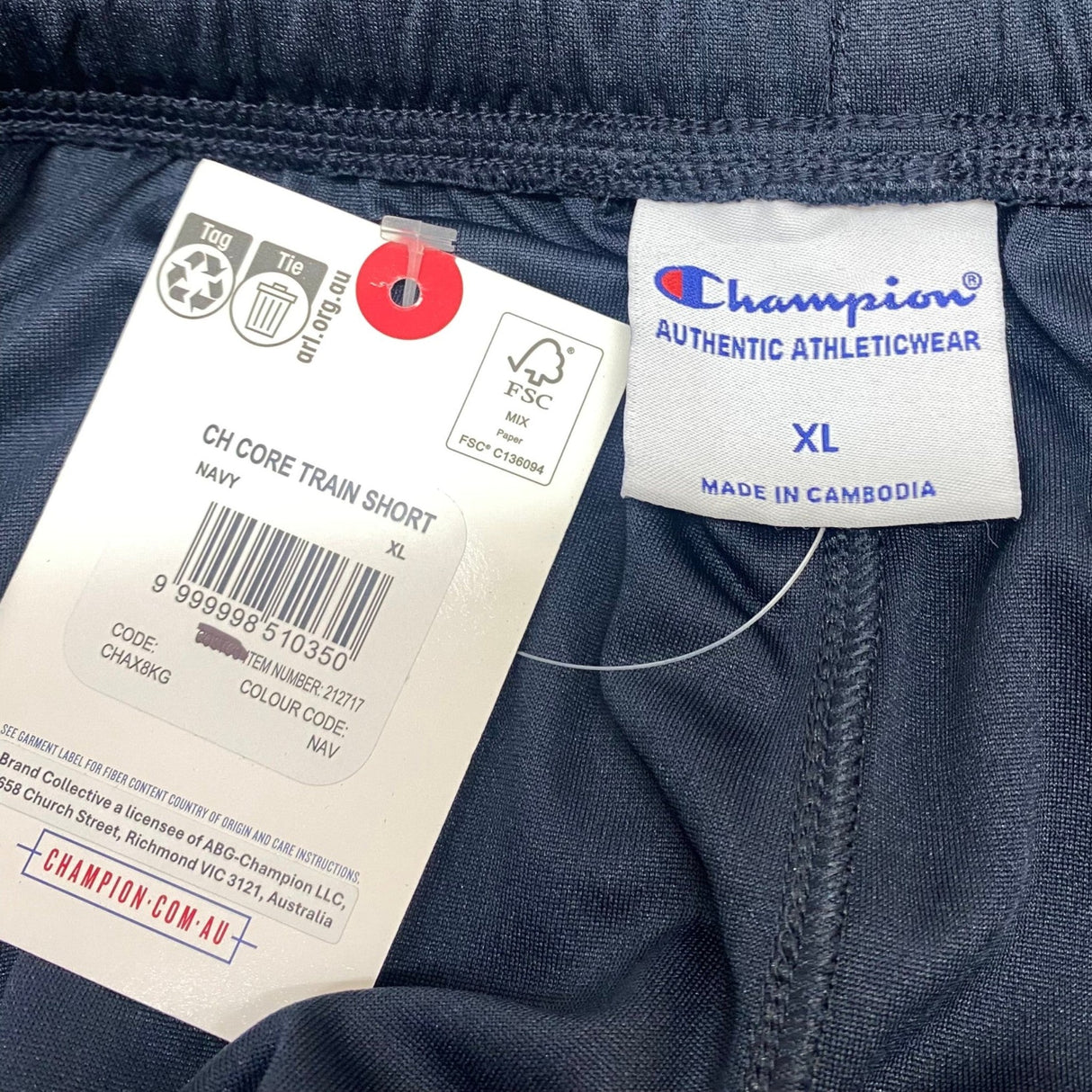 Champion Men's Core Training Shorts - Navy SIZE - Extra Large