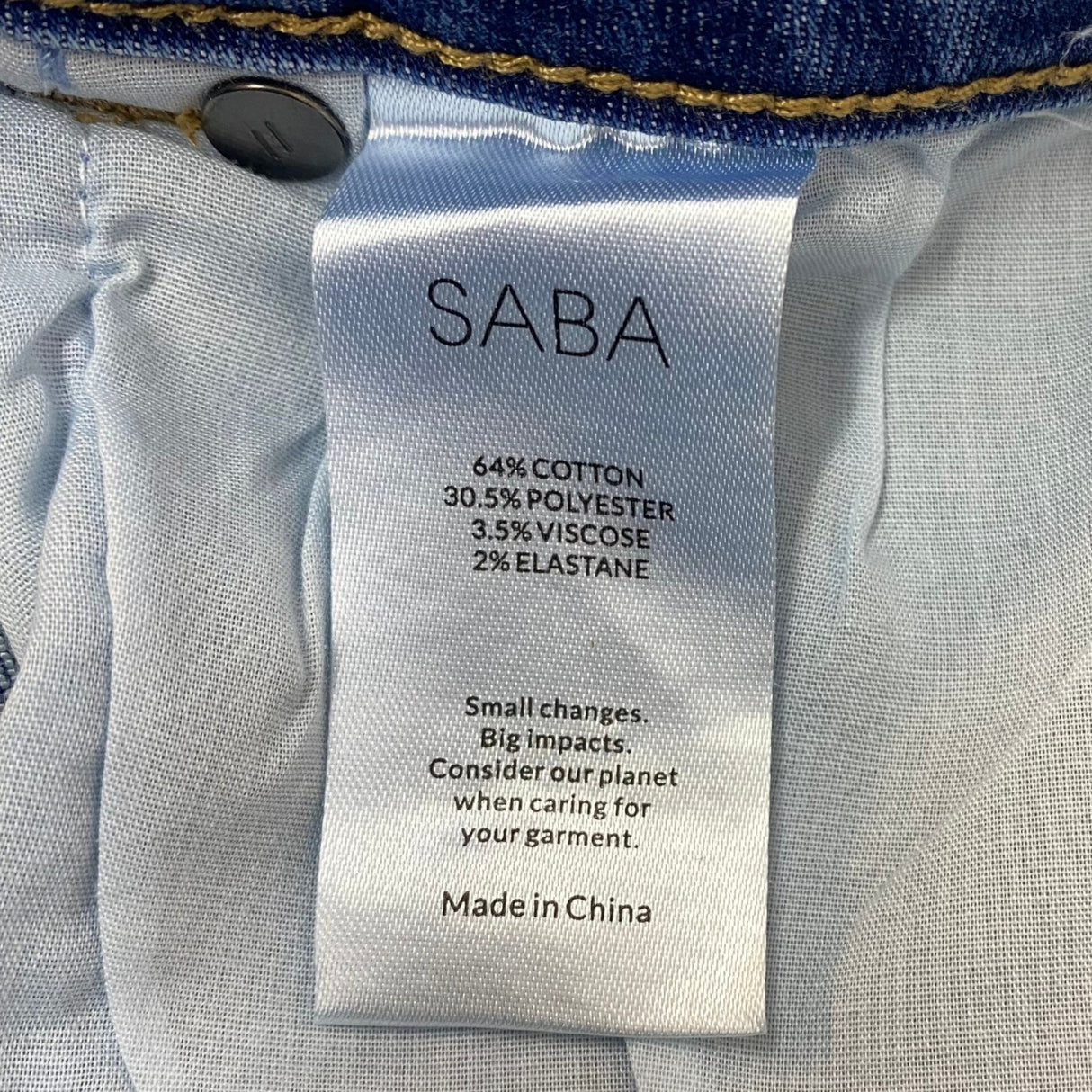 SABA Women's Skinny Leg High Rise Jeans SIZE - 18