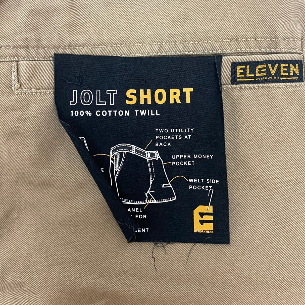 Eleven Women's Work Shorts - Tan SIZE - 26