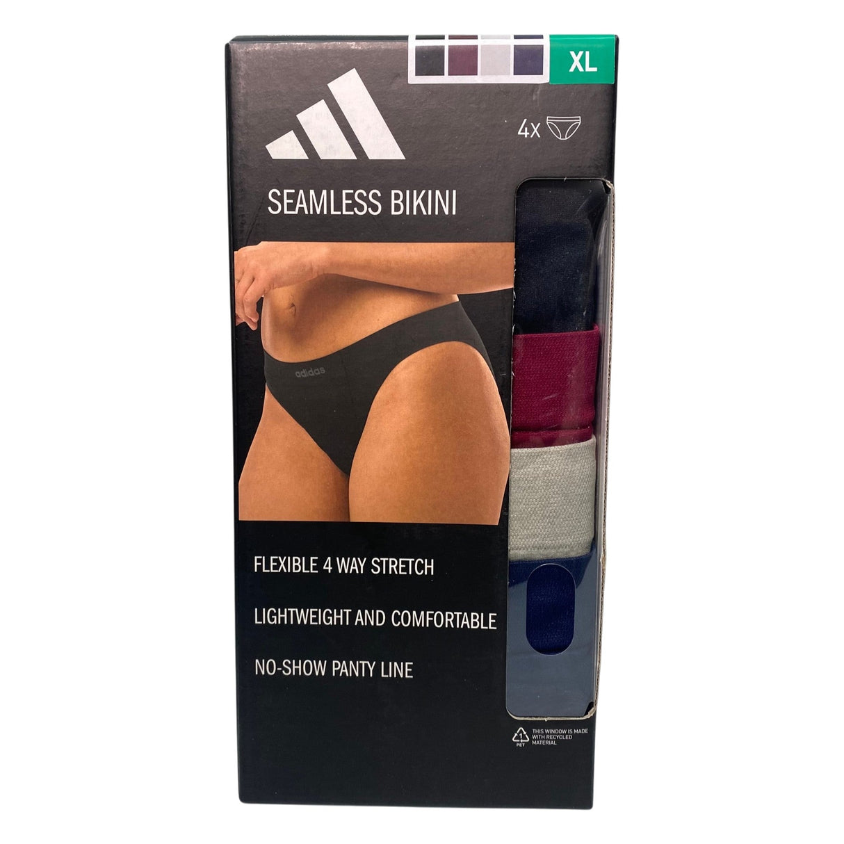 Adidas Women's 4x Seamless Bikini - Dark Colours SIZE - Extra Large