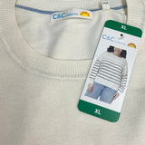 C&C California Women's Striped Knit Sweater SIZE - Extra Large