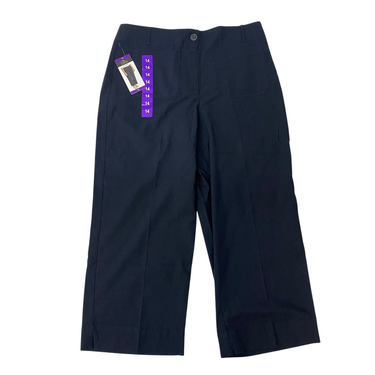 Dalia Women's High Rise Wide Leg Pants - Navy SIZE - 14