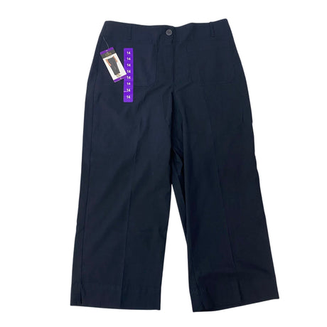 Dalia Women's High Rise Wide Leg Pants - Navy SIZE - 14