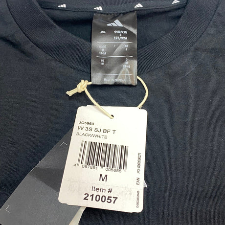 Adidas Women's 3 Stripe Boyfriend Tee SIZE - Medium