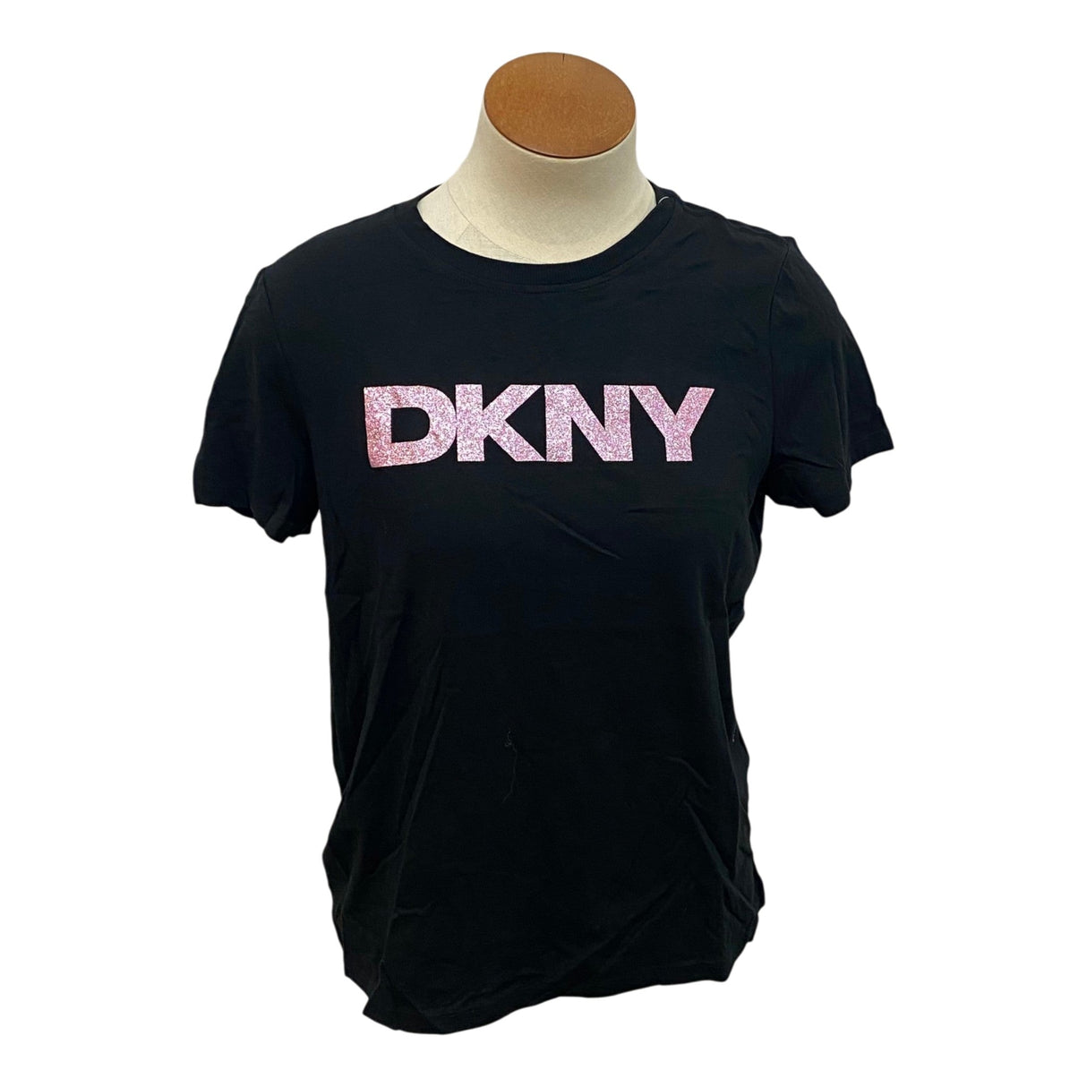 DKNY Women's Glitter Logo Sport Tee SIZE - Small