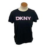 DKNY Women's Glitter Logo Sport Tee SIZE - Small