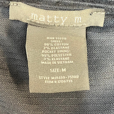 Matty M Women's Corduroy Shacket - Navy SIZE - Medium