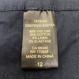 Dalia Women's High Rise Wide Leg Pants - Navy SIZE - 12