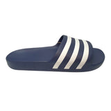 Adidas Men's Adilette Aqua Slide Sandal - Navy/White SIZE - 12