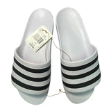 Adidas Men's Adilette Aqua Slide Sandal - White/Black SIZE - 12