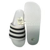 Adidas Men's Adilette Aqua Slide Sandal - White/Black SIZE - 12