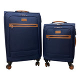 Tosca Park Avenue 2 Piece Soft Luggage Set 55cm and 65cm with Packing Cubes