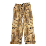 Room Service Women's 2 Piece Notch Collar Pyjama Set - Leopard SIZE - Large