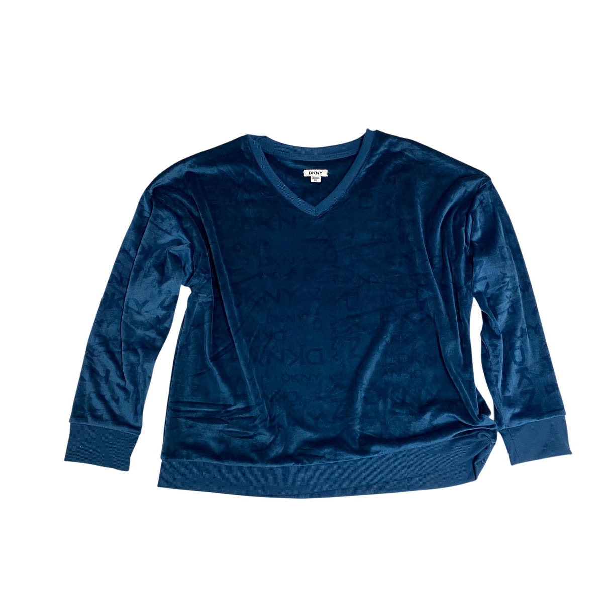 DKNY Women's 2 Piece Stretch Velour Lounge Set SIZE - XXL