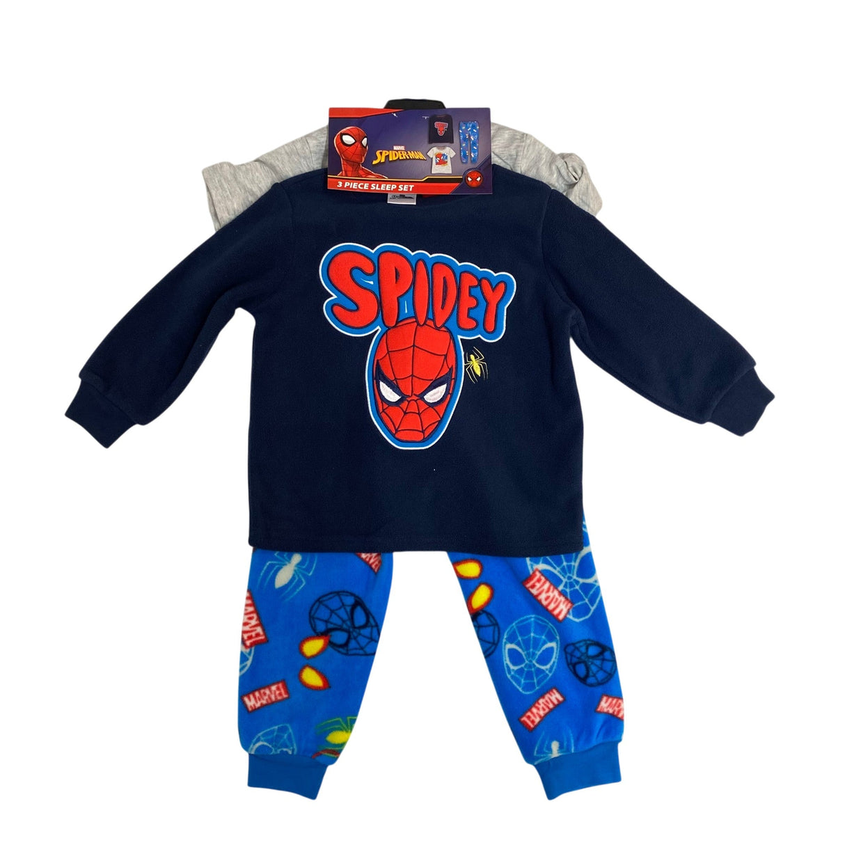 Marvel Boy's 3 Piece Spiderman Sleep Set SIZE - 4