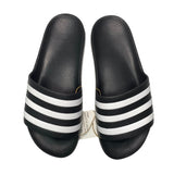 Adidas Men's Adilette Aqua Slide Sandal - Black/White SIZE - 7