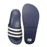 Adidas Men's Adilette Aqua Slide Sandal - Navy/White SIZE - 6