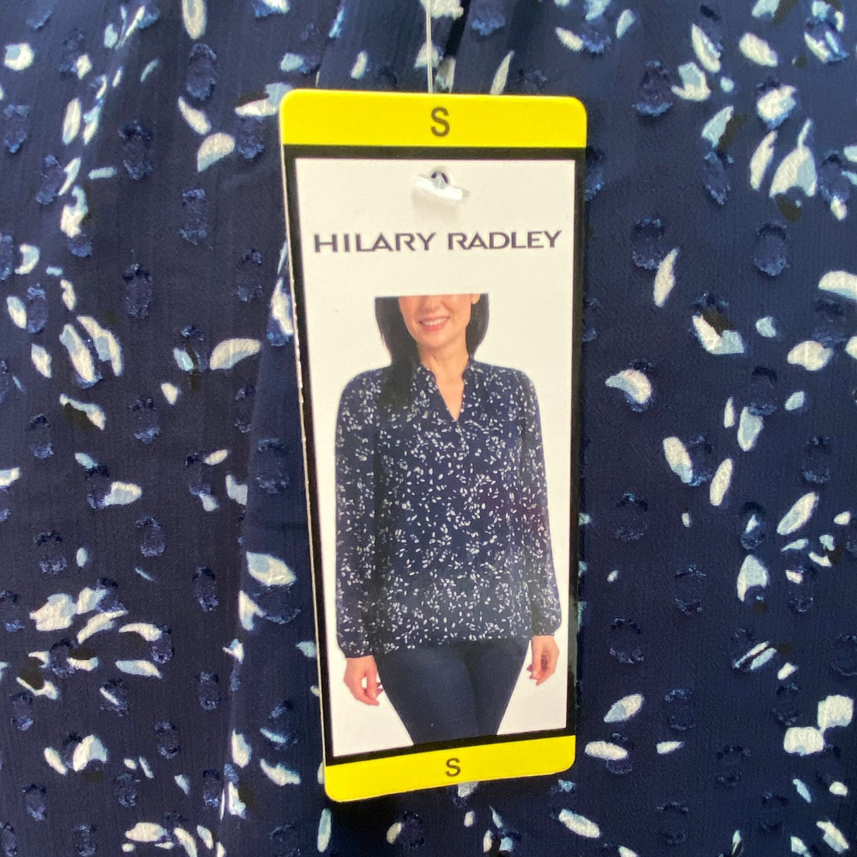Hilary Radley Women's V Neck Blouse SIZE - Small