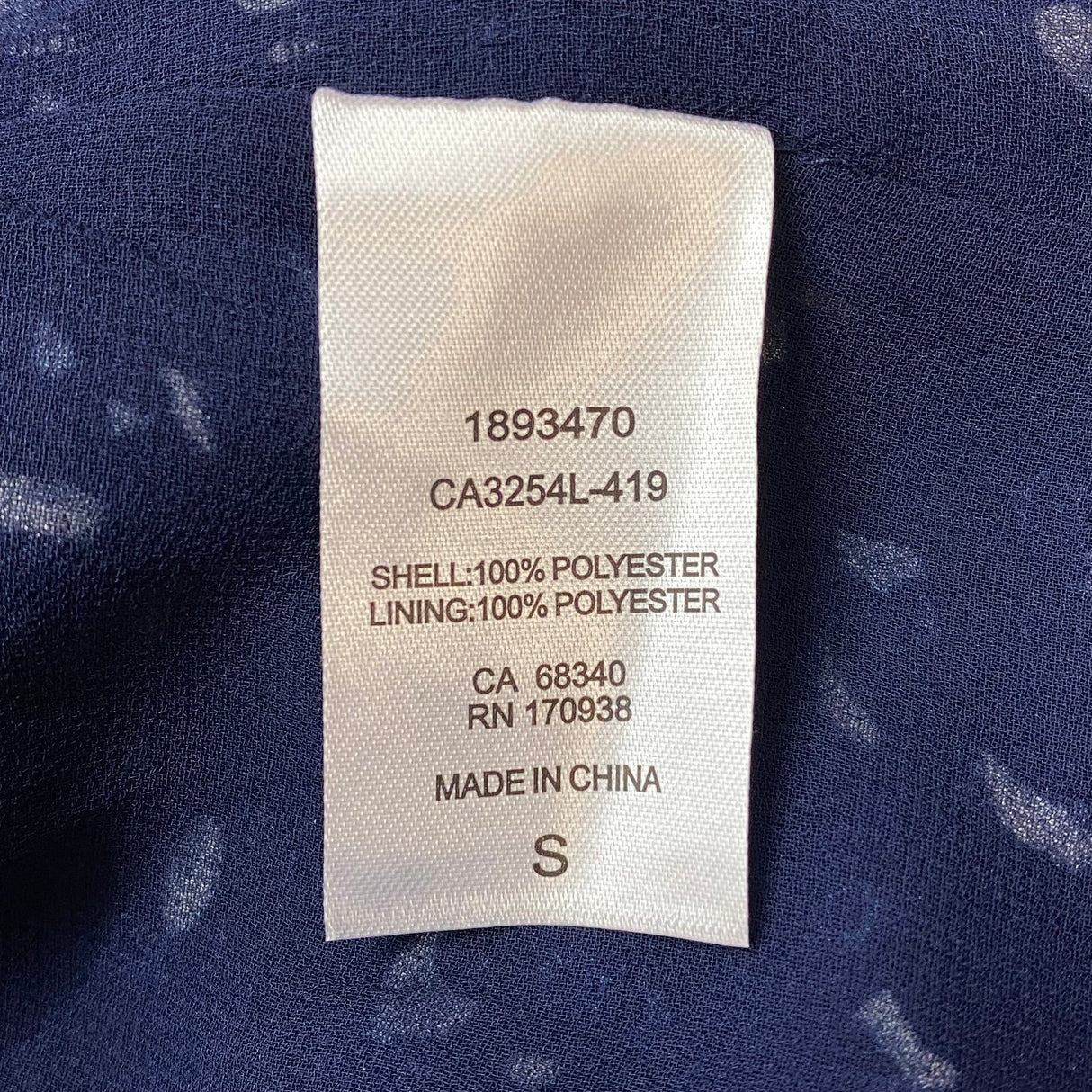 Hilary Radley Women's V Neck Blouse SIZE - Small