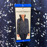 Hilary Radley Women's V Neck Blouse SIZE - Large