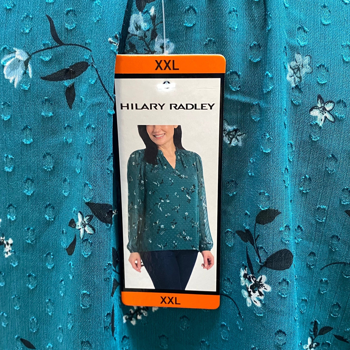 Hilary Radley Women's V Neck Blouse SIZE - Extra Large