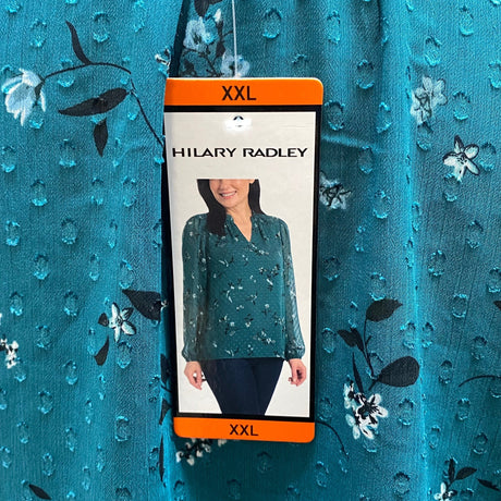Hilary Radley Women's V Neck Blouse SIZE - Extra Large