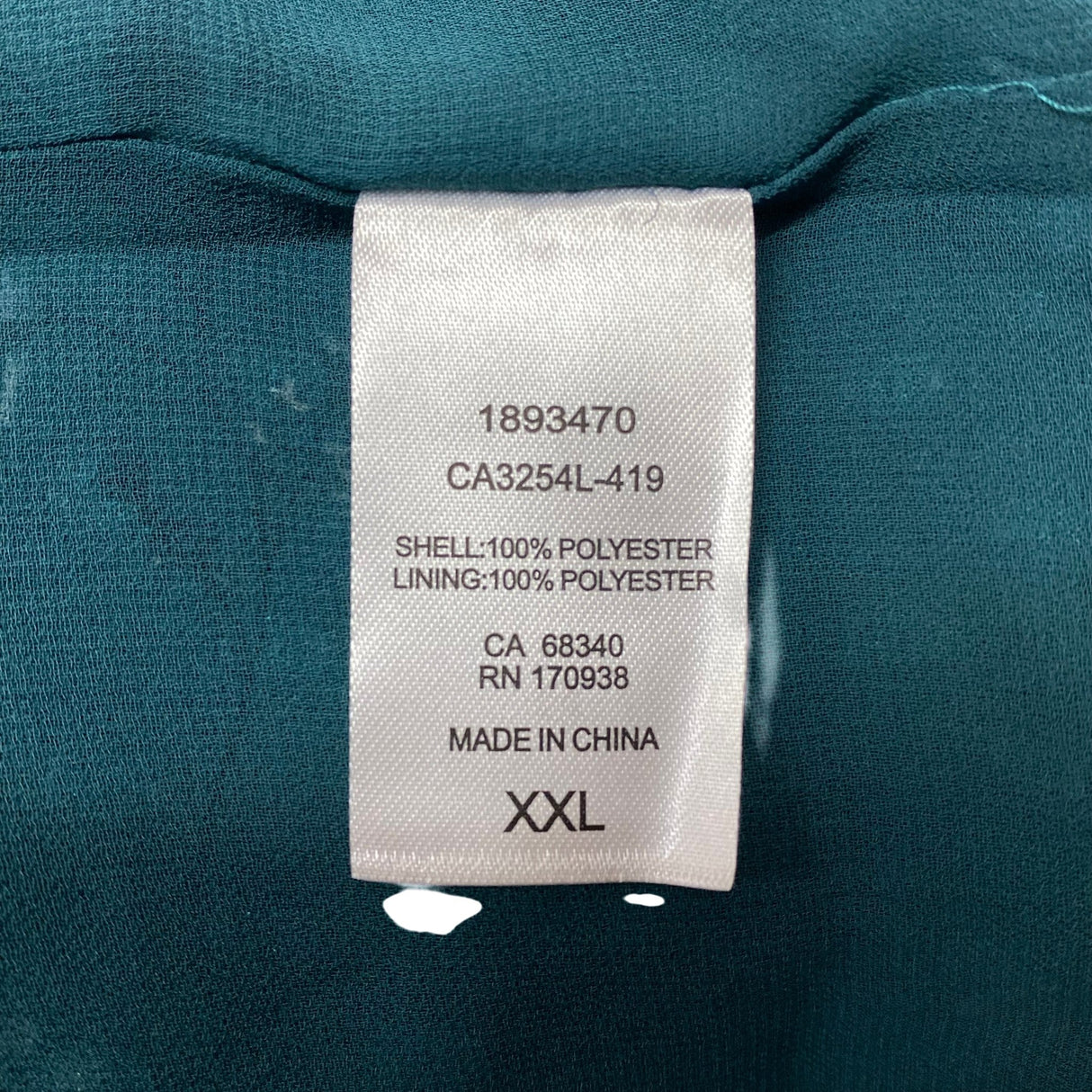 Hilary Radley Women's V Neck Blouse SIZE - Extra Large