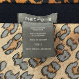 Matty M Women's Satin Midi Skirt - Leopard Print SIZE - Small