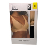Jezebel Women's 2 Pack Wire-Free Bra Nude/Black SIZE - Small