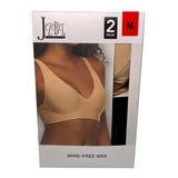 Jezebel Women's 2 Pack Wire-Free Bra Nude/Black SIZE - Medium