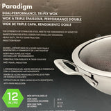 Henckels Paradigm 30cm Non-Stick Wok with Lid