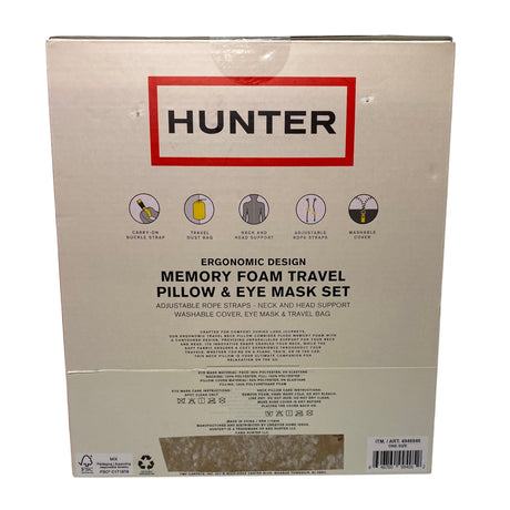 Hunter Travel Pillow and Eye Mask Set