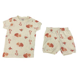 Pekkle Kid's Sleep Set Hearts - 4/5 years SIZE - 4.5