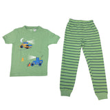 Pekkle Kid's Sleep Set Construction Green - 6 Years SIZE - 6