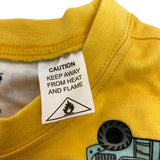 Pekkle Kid's Sleep Set Construction Yellow - 6 Years SIZE - 6