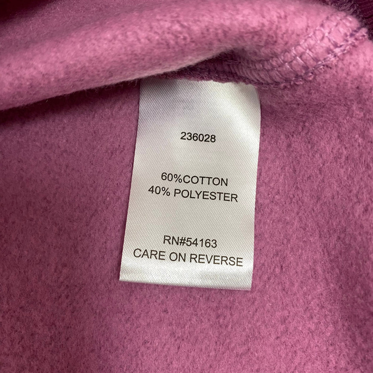 DKNY Women's Half Zip Sweatshirt - Dusty Orchid SIZE - Large