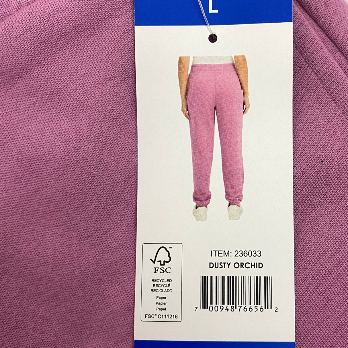 DKNY Women's Fleece Trackpants - Dusty Orchid SIZE - Large