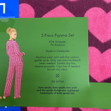 Kate Spade Women's 2 Piece Velour Pyjama Set - Hearts SIZE - Large