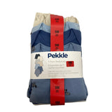 Pekkle Kid's 7 Pack Bodysuit Organic Cotton - Blue - 9 Months SIZE - 9