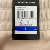 DKNY Women's Fleece Jogger Pants - Oat SIZE - Large