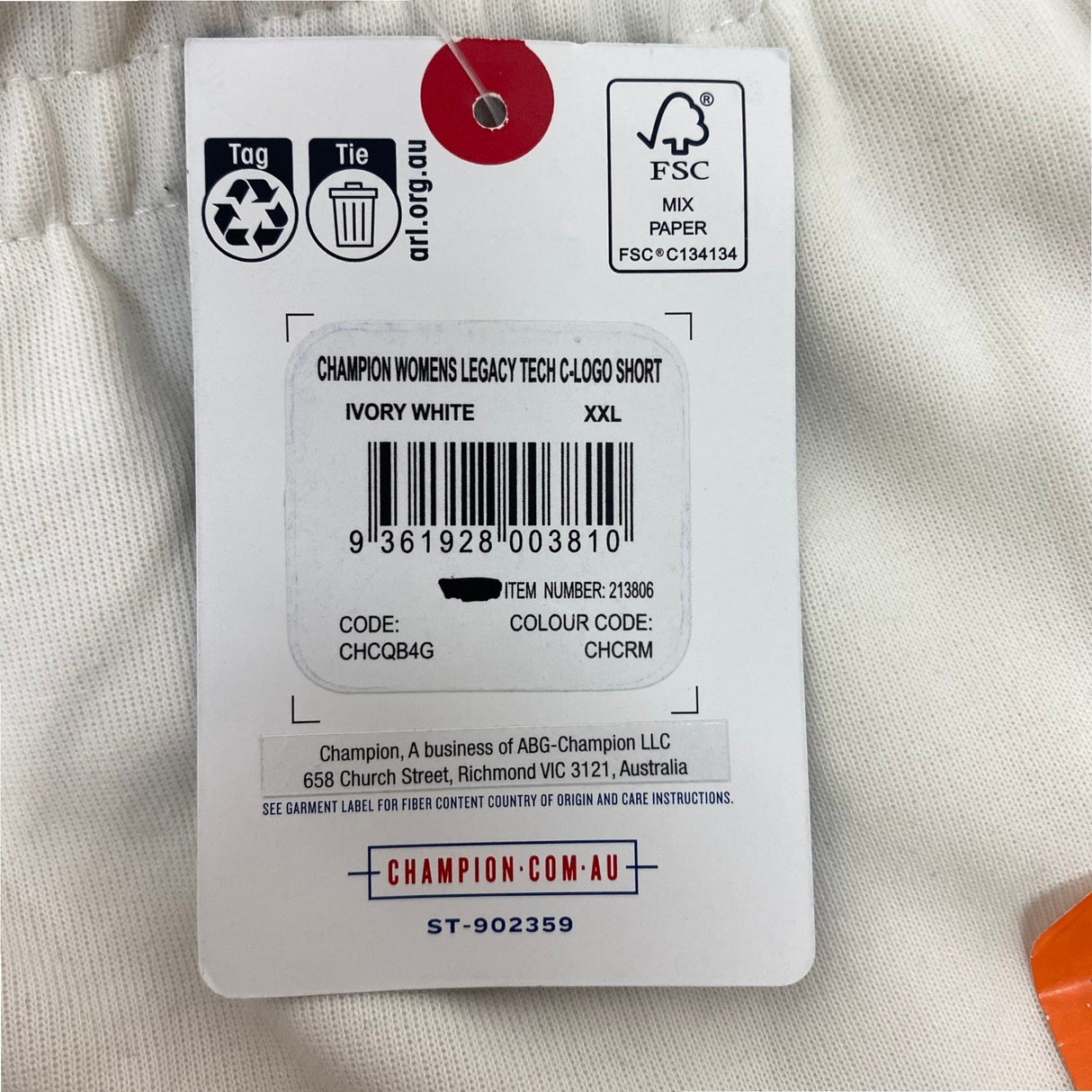 Champion Women's Legacy Tech C-Logo Short SIZE - XXL
