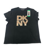 DKNY Women's Sequin Logo T-Shirt SIZE - Extra Large