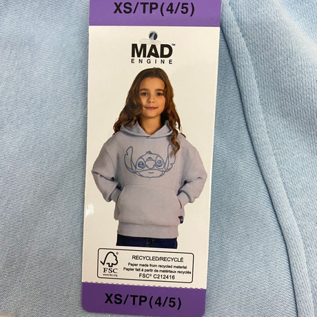 Disney Kid's Stitch Hoodie - 4/5 Years SIZE - Extra Small